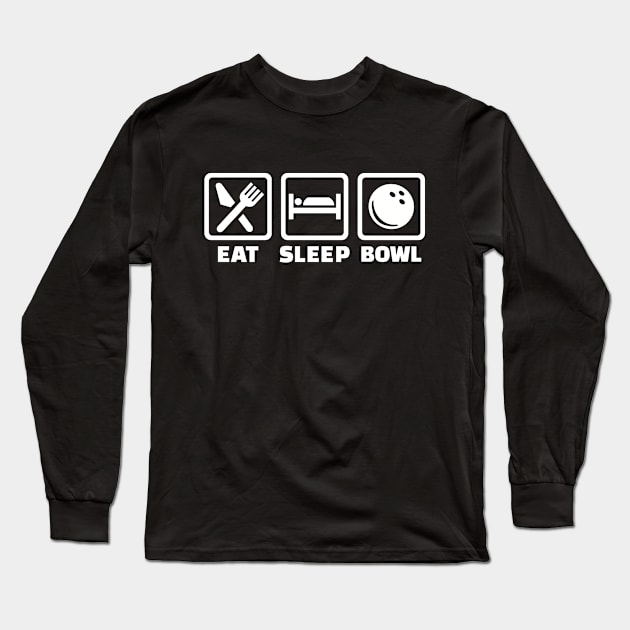 Eat sleep Bowling Long Sleeve T-Shirt by Designzz